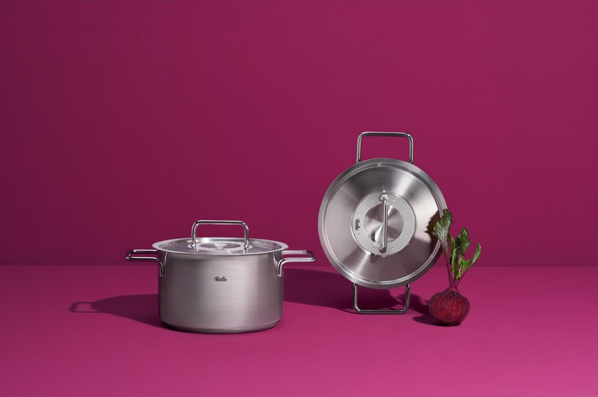 KOCHTOPF Pure 5,7 l  - Silberfarben, Basics, Metall (24cm) - Fissler