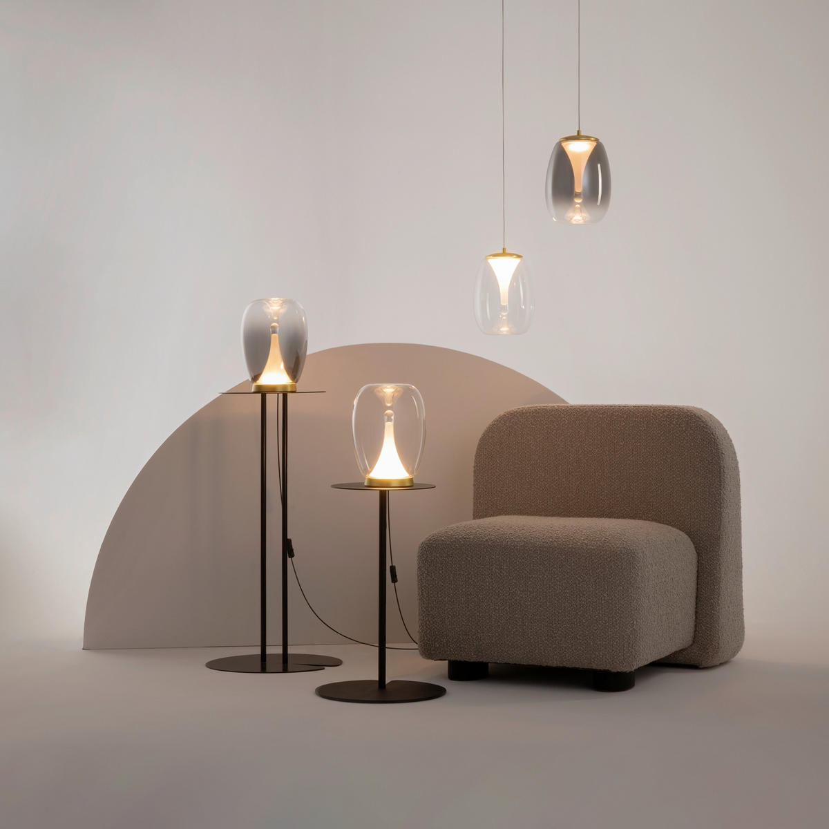 PENDELLEUCHTE 20/20/333,1 cm    - Goldfarben, Design, Metall (20/20/333,1cm) - MAYTONI