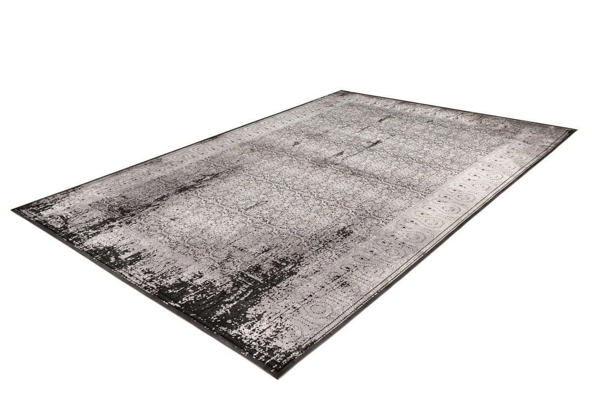 WEBTEPPICH 140/200 cm My Eden of Obsession  - Schwarz/Grau, Design, Textil (140/200cm)