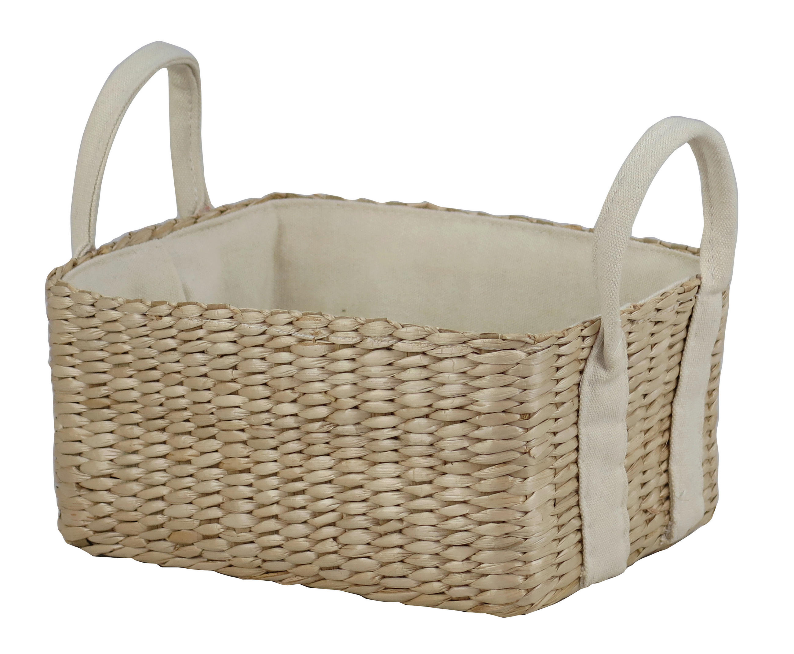 REGALKORB  - Beige/Weiß, LIFESTYLE, Holz/Textil (23/16/12cm) - Landscape