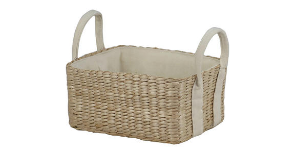 REGALKORB  - Beige/Weiß, LIFESTYLE, Holz/Textil (23/16/12cm) - Landscape