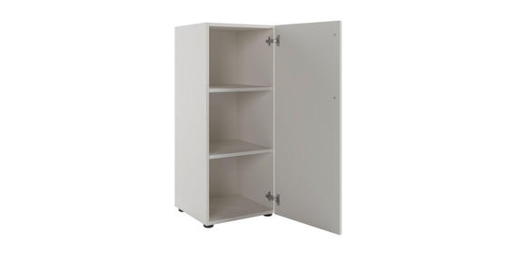 KOMMODE 45/110/42,9 cm in Weiß - Silberfarben/Schwarz, MODERN, Holzwerkstoff/Kunststoff (45/110/42,9cm) - Novel