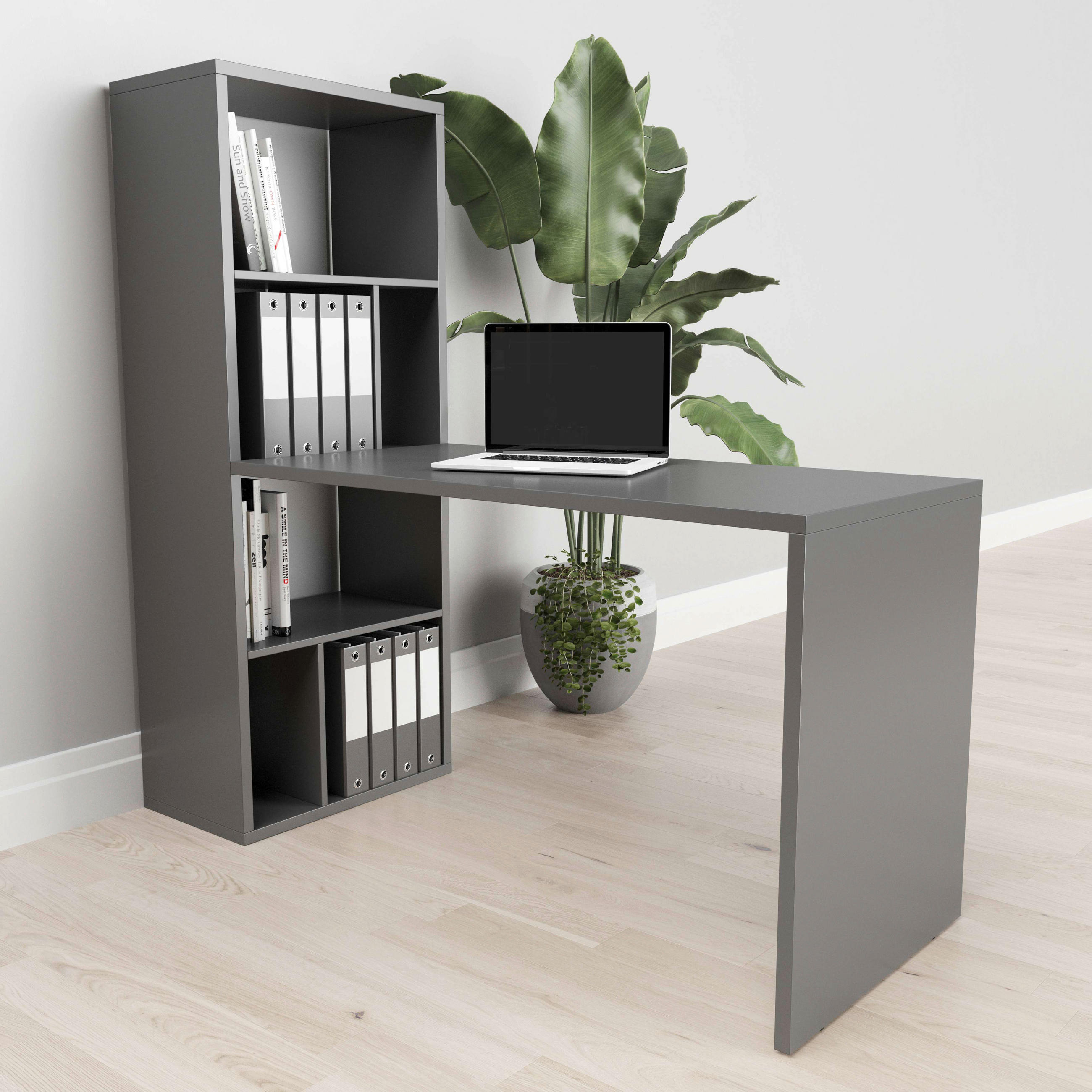 SCHREIBTISCH 120/58/75 cm  in Grau  - Grau, Basics, Holzwerkstoff (120/58/75cm) - MID.YOU