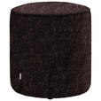 HOCKER in Textil Lila  - Lila, Design, Textil (44/46/44cm) - Belluti