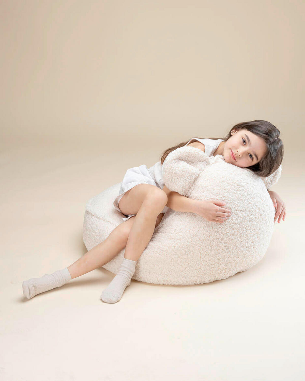 SITZSACK  - Weiß, Basics, Textil (75/60/45cm) - WIGIWAMA