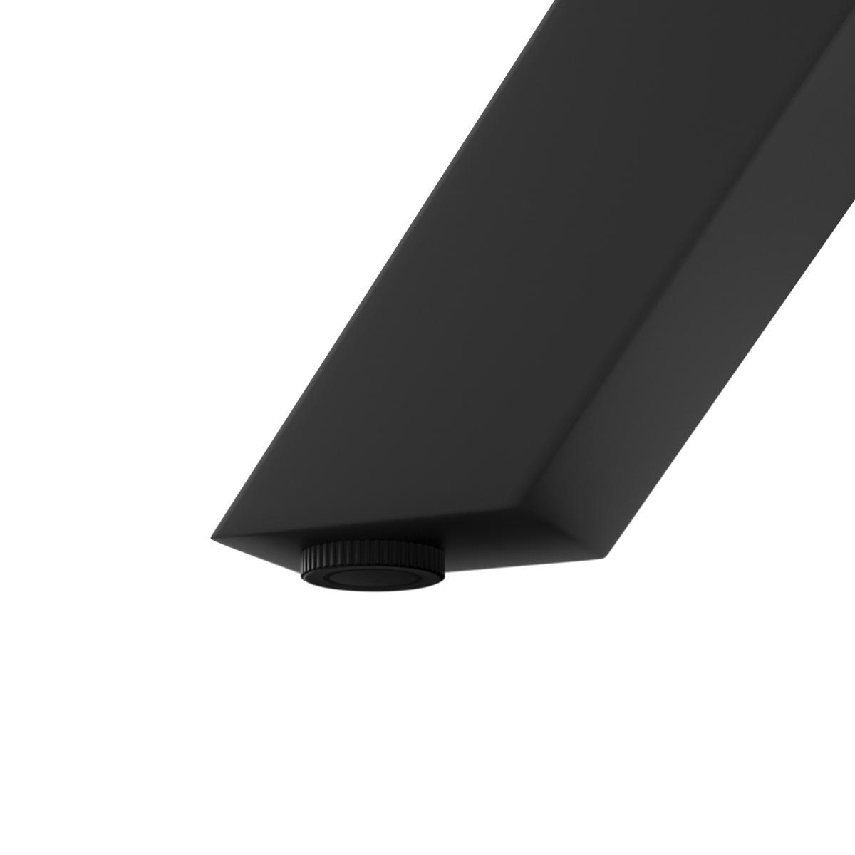 STOL VRTNI     antracit  metal, staklo  - antracit, Moderno, staklo/metal (200/75/100cm) - Ambia Garden