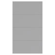 FRONTPANEELSET  - Hellgrau, KONVENTIONELL, Holzwerkstoff (114/202cm) - Hom`in