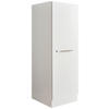 MEHRZWECKSCHRANK 50/162/67,5 cm  in Weiß  - Silberfarben/Weiß, Design, Holzwerkstoff/Metall (50/162/67,5cm)
