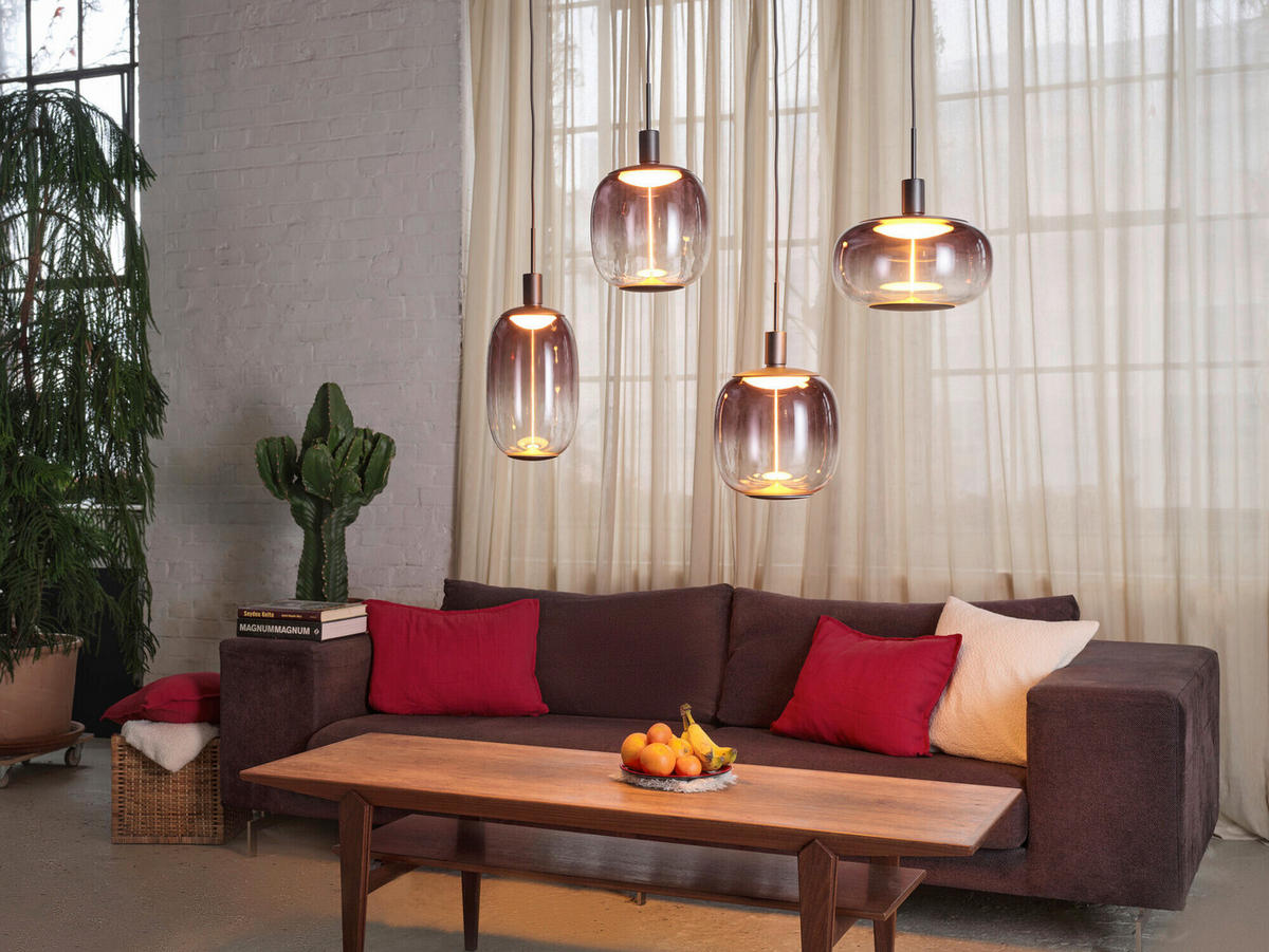 ohne Gläser 95/4,2/200 cm  - Dunkelgrau, Basics, Metall (95/4,2/200cm) - Osram