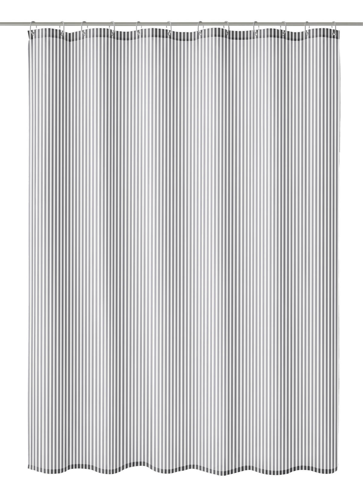 DUSCHVORHANG Kleine Wolke 180/200 cm  - Grau, Basics, Textil (180/200cm) - Kleine Wolke
