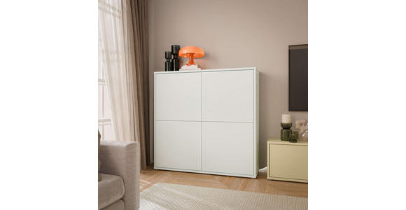 HIGHBOARD  124,5/121,5/34,9 cm  - Hellgrau/Grau, MODERN, Holzwerkstoff/Kunststoff (124,5/121,5/34,9cm) - Carryhome