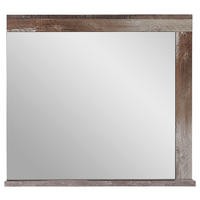 WANDSPIEGEL 77/70/12 cm    in rechteckig  - Naturfarben, LIFESTYLE, Glas/Holzwerkstoff (77/70/12cm) - Livetastic