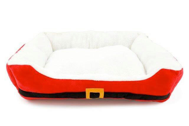 Pat Pentru Câini - alb/roșu, Basics, textil (58/50/14cm)