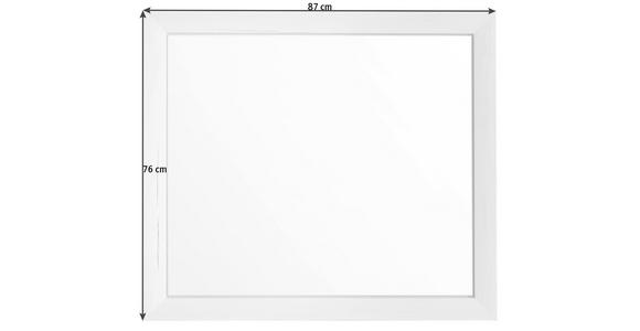 WANDSPIEGEL  - Weiß, LIFESTYLE, Glas/Holzwerkstoff (87/76/2,5cm) - Hom`in
