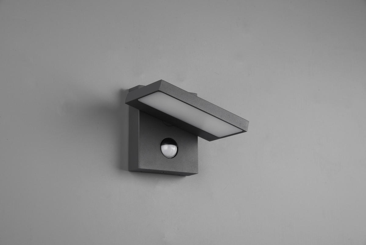 AUßENWANDLEUCHTE 15/12/12,5 cm   - Anthrazit, Design, Metall (15/12/12,5cm)