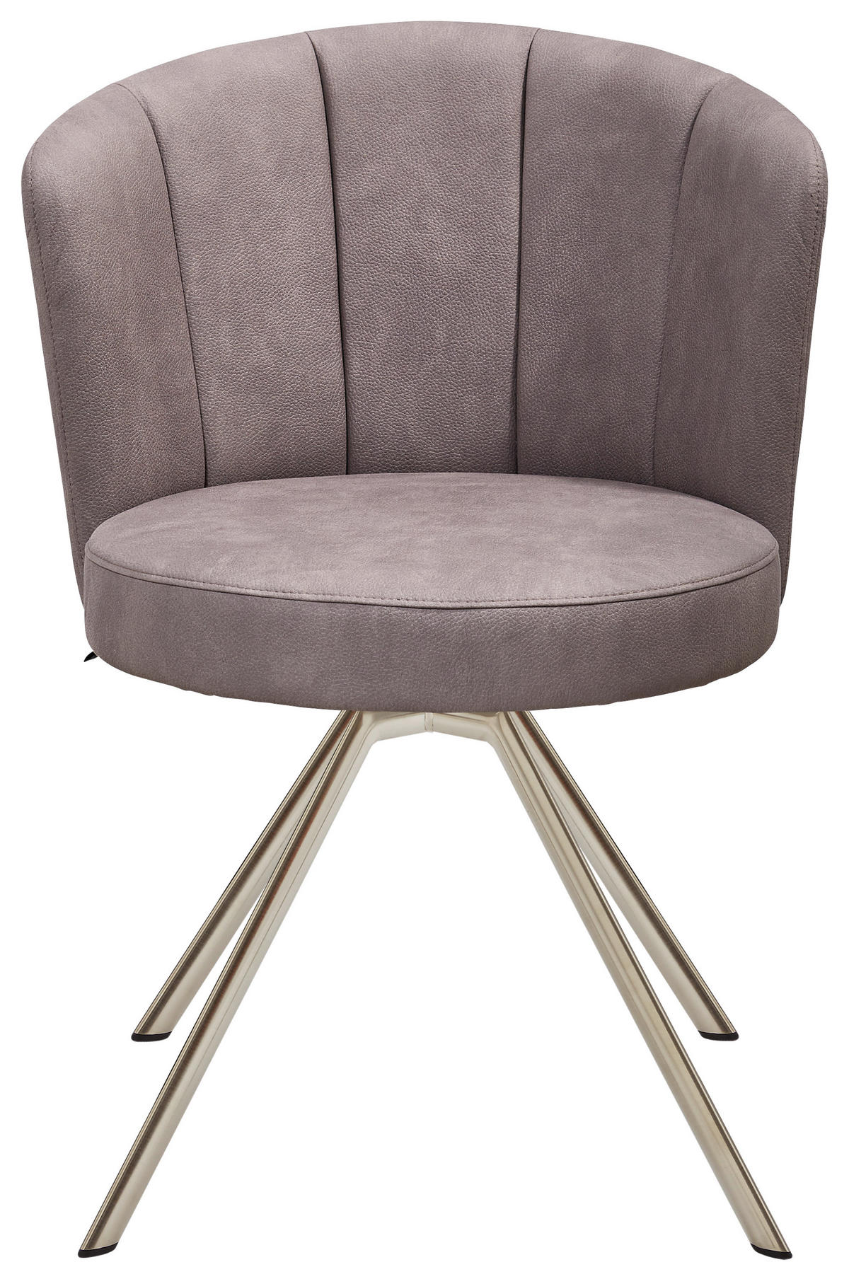 STUHL  in Mikrofaser Metall, Textil  - Edelstahlfarben/Grau, Design, Textil/Metall (62/83/64cm) - Venjakob