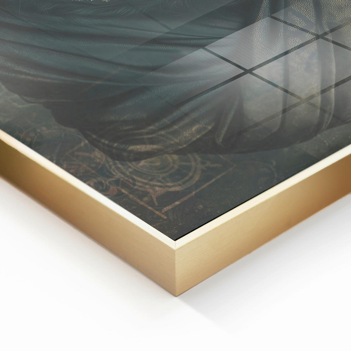 GLASBILD 80/120 cm  - Multicolor, Basics, Glas/Holz (80/120cm)