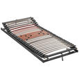 LATTENROST TOPFORM FIT KF 80/190 cm Kopfteil, Fußteil verstellbar, Birke, Buche  - Dunkelgrau/Anthrazit, Basics, Holz (80/190cm) - Novel