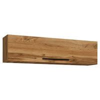 WANDREGAL 115/30/30 cm  - Honigeiche/Schwarz, Modern, Holzwerkstoff/Metall (115/30/30cm) - MID.YOU