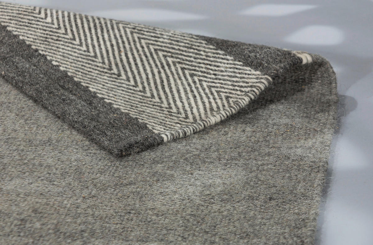 HANDWEBTEPPICH 170/240 cm Botana Grau  - Grau, KONVENTIONELL, Textil (170/240cm) - Schöner Wohnen