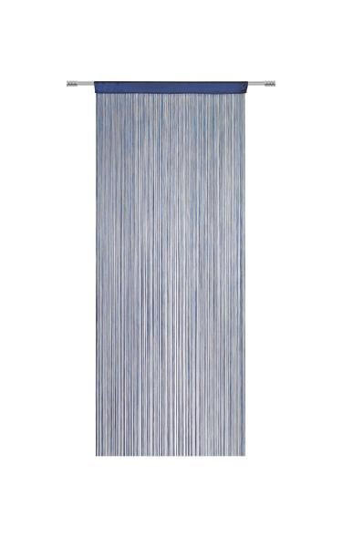 NITASTA ZAVESA UNI, MODRA  prosojno  90/245 cm   - temno modra, Konvencionalno, tekstil (90/245cm) - Boxxx