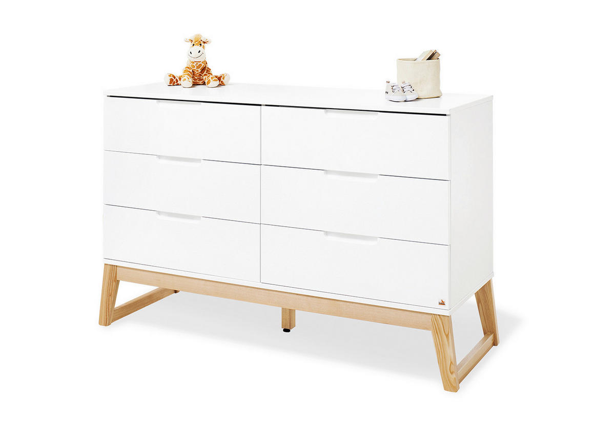 BABYZIMMER PINOLINO BRIDGE  - Eschefarben/Weiß, Design, Holz/Holzwerkstoff - Pinolino