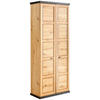 SCHUHSCHRANK Anthrazit, Eichefarben  - Eichefarben/Dunkelgrau, LIFESTYLE, Holzwerkstoff/Metall (90,2/196,7/38,5cm) - Xora