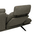 ECKSOFA  in Flachgewebe Braun  155/234 cm  - Schwarz/Braun, Design, Textil/Metall (155/234cm) - Dieter Knoll