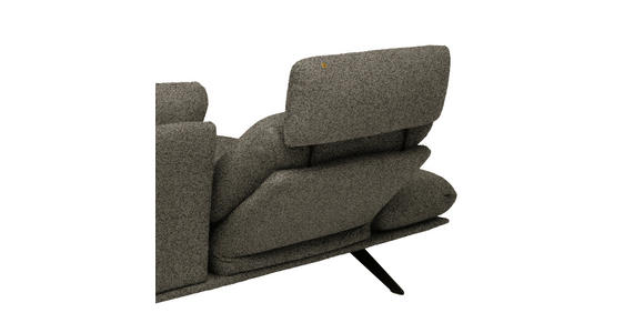 ECKSOFA  in Flachgewebe Braun  155/234 cm  - Schwarz/Braun, Design, Textil/Metall (155/234cm) - Dieter Knoll