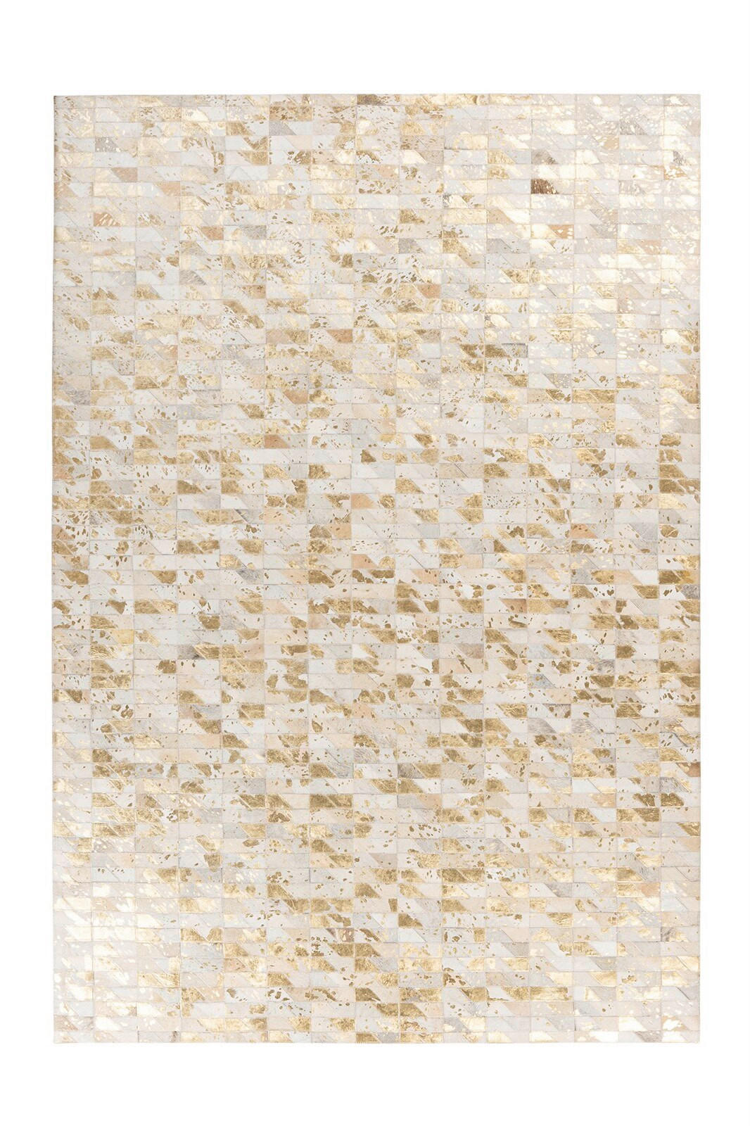 FLACHWEBETEPPICH 120/170 cm Lavin 725 Gold / Multi Multicolor, Goldfarben  - Goldfarben/Multicolor, KONVENTIONELL, Leder/Textil (120/170cm)