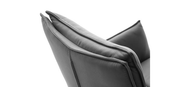 ARMLEHNSTUHL drehbar in Eisen beschichtet - Anthrazit/Schwarz, Design, Textil/Metall (60/90/65cm) - Novel
