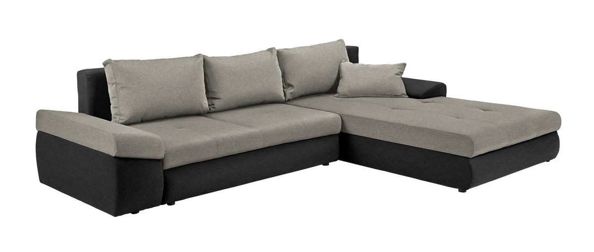 ROHOVÁ SEDACIA SÚPRAVA, textil, antracitová, sivobéžová - čierna/sivobéžová, Design, textil/plast (313/215cm) - Carryhome