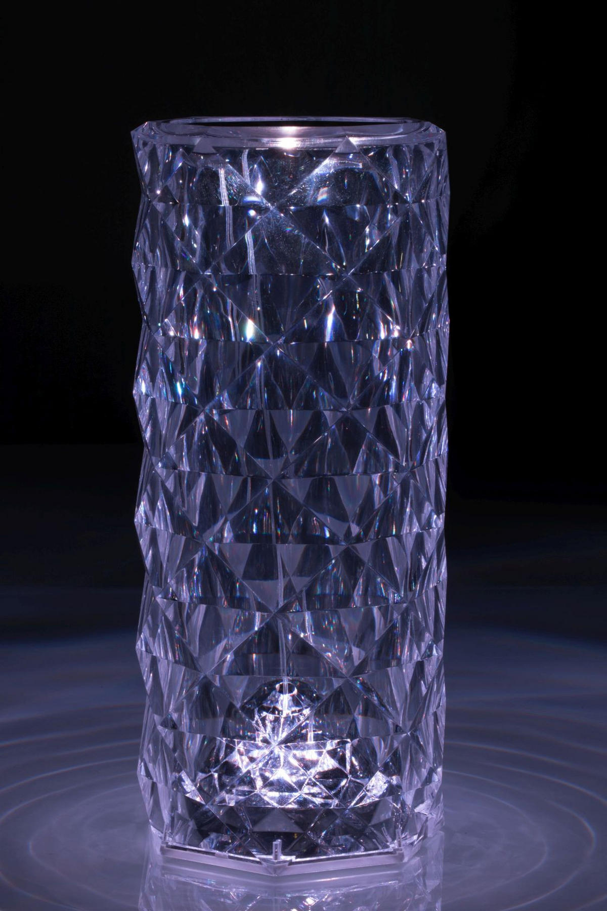DEKORAČNÍ LED SVÍTIDLO, dálkový ovladač, dotykový stmívač, 9/22 cm  - průhledné, Lifestyle, plast (9/22cm) - Novel