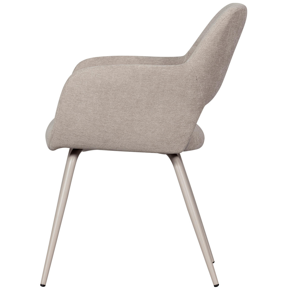 ARMLEHNSTUHL-SET 2 Stück  in Webstoff  - Naturfarben, MODERN, Textil/Metall (58/80/58cm) - Livetastic