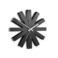 ZIDNI SAT    30,48/6,35/30,48 cm      - crna, Basics, metal (30,48/6,35/30,48cm) - Umbra