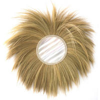 WANDSPIEGEL 80/80/6 cm    in  - Hellbraun/Hellgelb, LIFESTYLE, Glas/Naturmaterialien (80/80/6cm) - Landscape