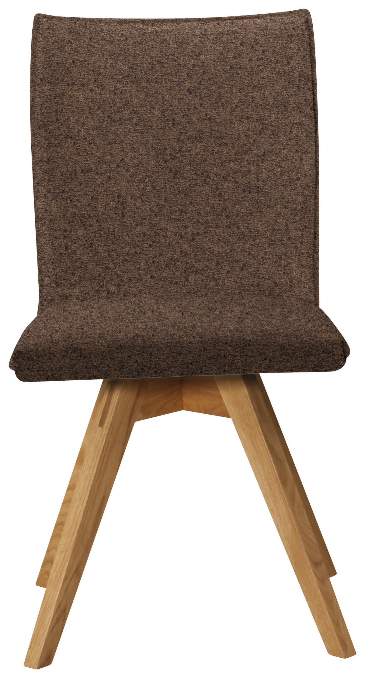 STUHL  in Samt  - Eichefarben/Braun, Konventionell, Holz/Textil (60/91/61cm) - Moderano
