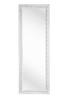 WANDSPIEGEL Weiß  - Weiß, LIFESTYLE, Glas/Holz (50/150/3cm) - Carryhome