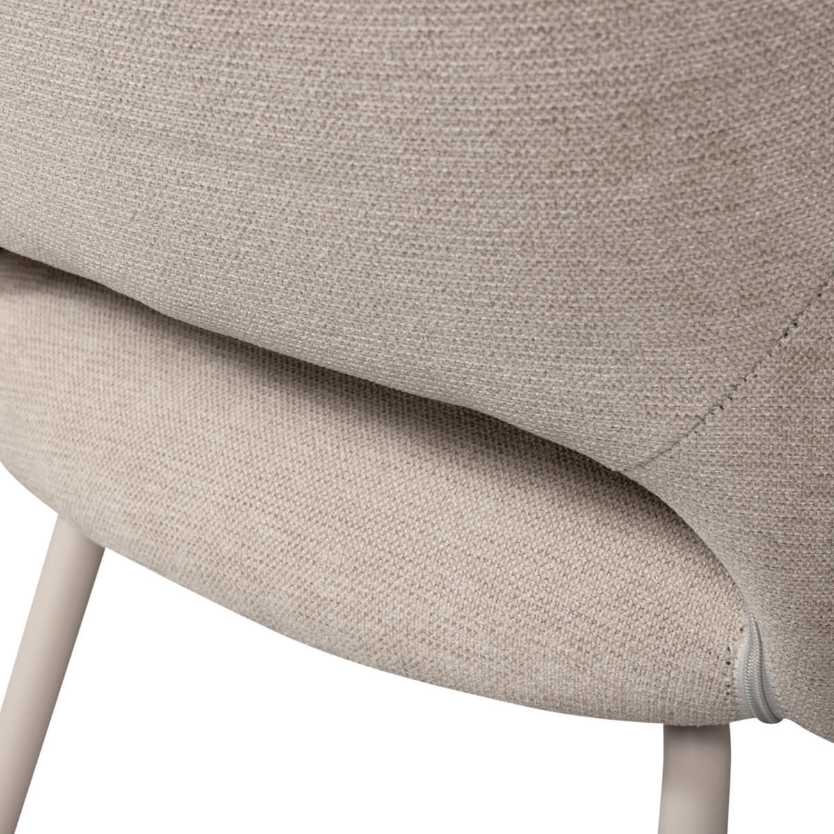 ARMLEHNSTUHL-SET 2 Stück  in Webstoff  - Naturfarben, MODERN, Textil/Metall (58/80/58cm) - Livetastic