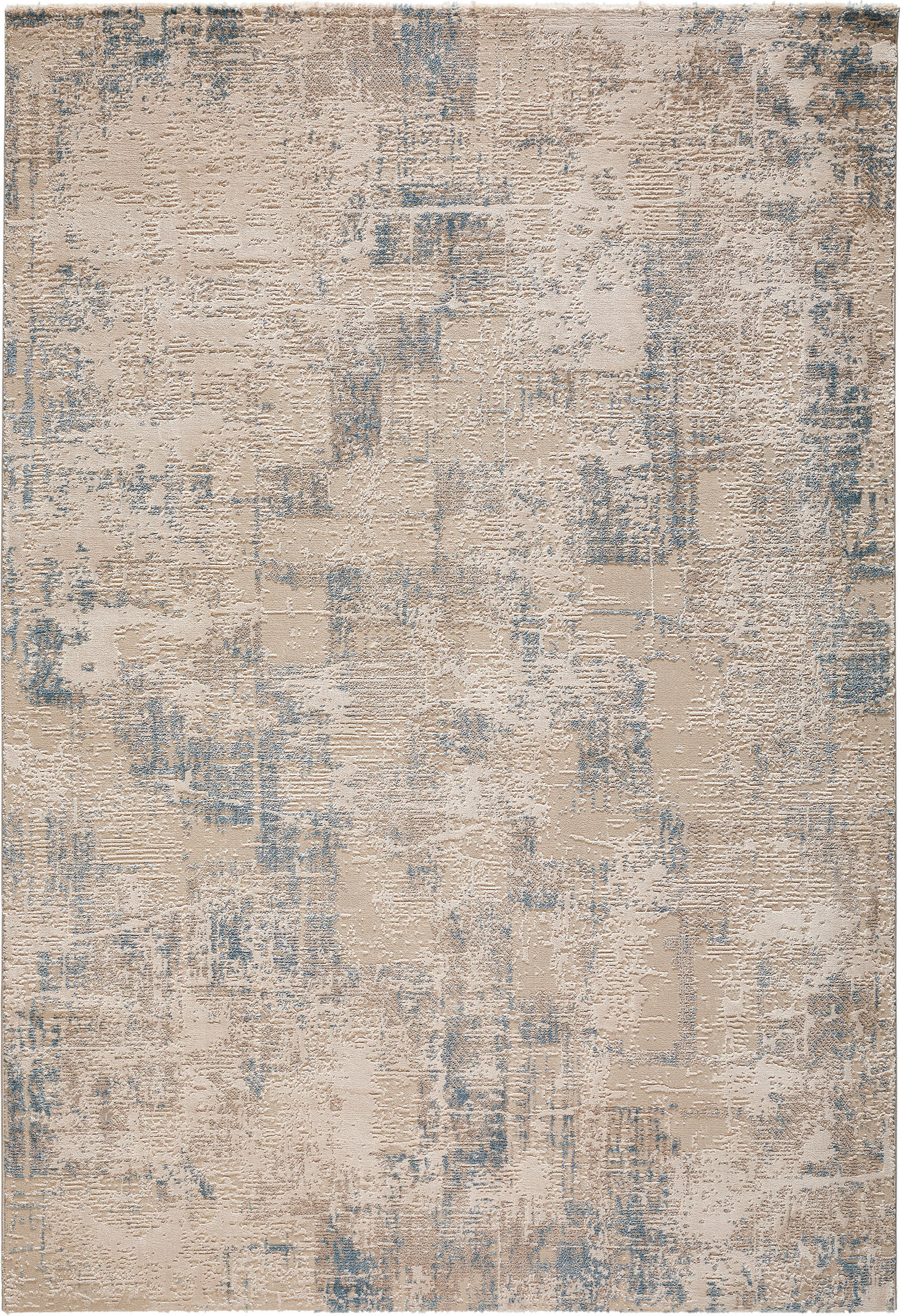 Novel Flachwebeteppich Blau, Beige 160x230 cm