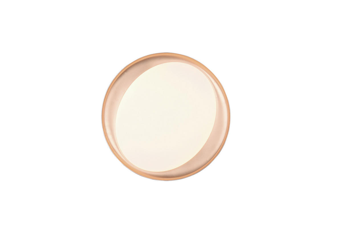 DECKENLEUCHTE  48,5/7 cm    - Goldfarben/Schwarz, Design, Kunststoff (48,5/7cm)