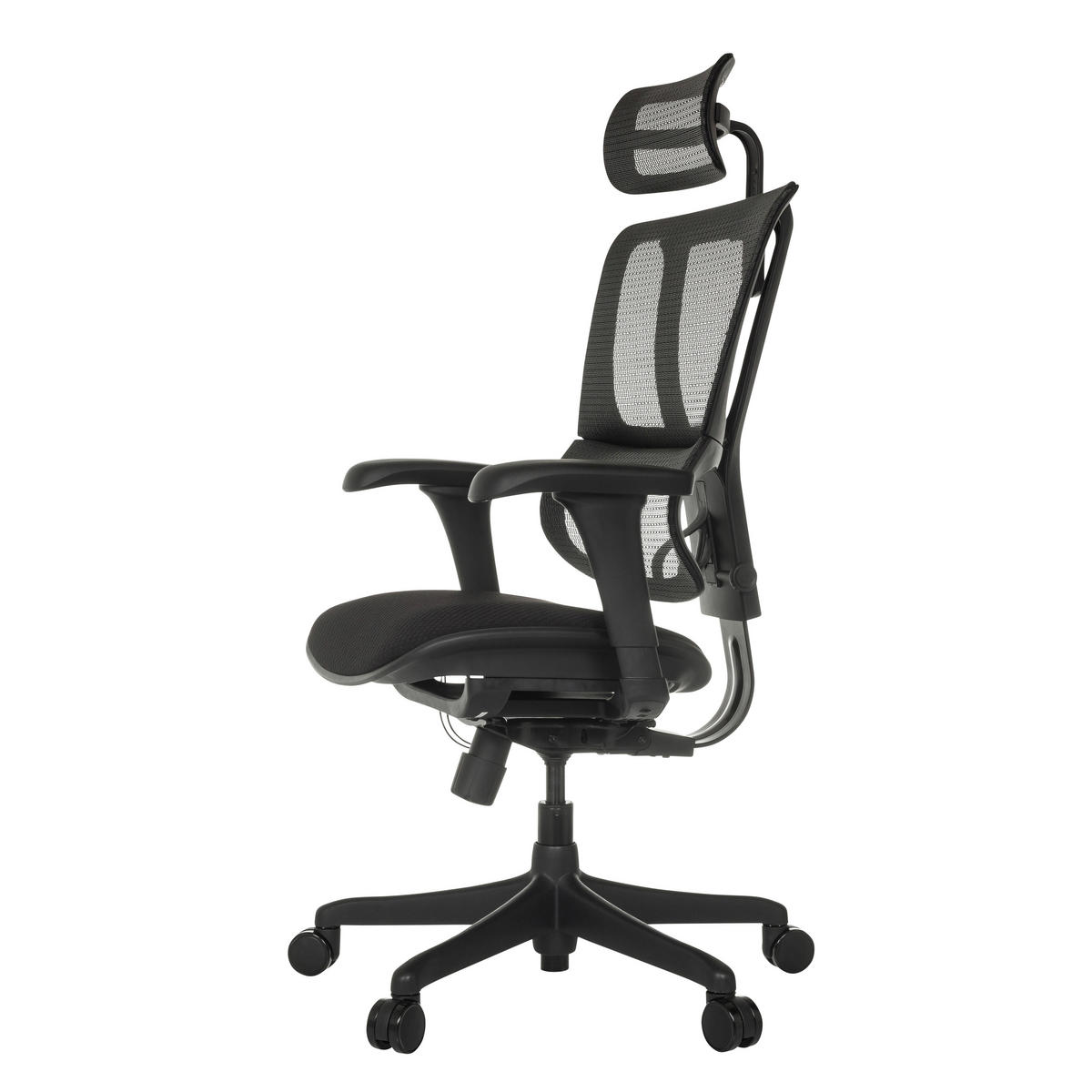 SNURRSTOL  i nät svart  - svart, Modern, textil/plast (69/112 - 134/63cm) - MID.YOU