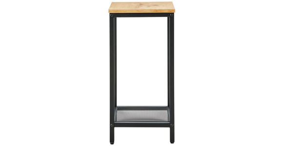 BEISTELLTISCH 30/30/61 cm Eiche furniert Schwarz, Eichefarben rechteckig  - Eichefarben/Schwarz, LIFESTYLE, Holz/Holzwerkstoff (30/30/61cm) - Xora