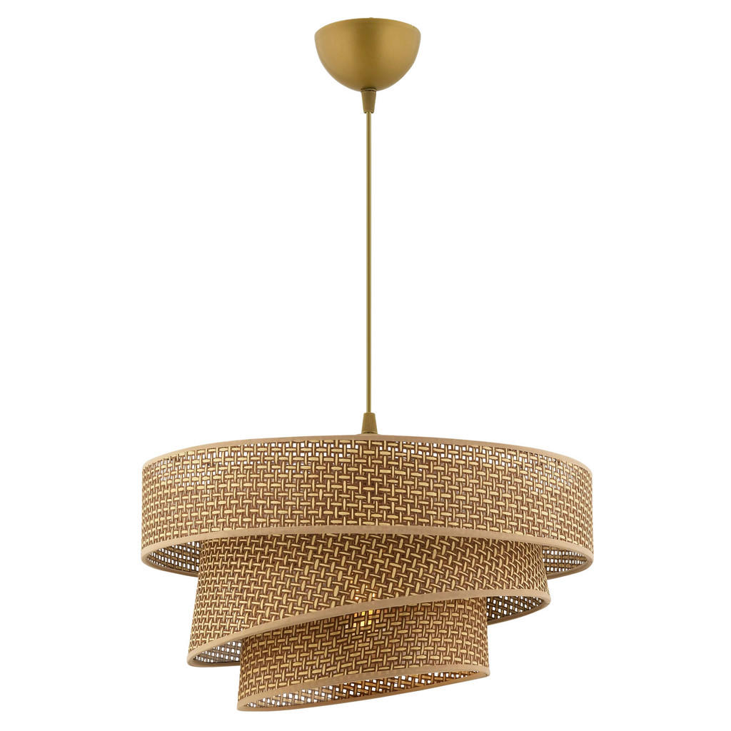 Thumbnail - P & B Hängeleuchte, Beige, Metall, Textil, 72 cm, CE, Lampen & Leuchten, Innenbeleuchtung, Leuchten nach Räumen, Esstisc...