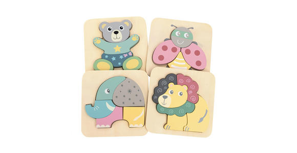 PUZZLE - Multicolor/Naturfarben, Basics, Holzwerkstoff - My Baby Lou