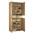 SCHUHSCHRANK 84/191,5/39 cm - Chromfarben/Eichefarben, Design, Holz/Kunststoff (84/191,5/39cm) SCHUHSCHRANK 84/191,5/39 cm - Chromfarben/Eichefarben, Design, Holz/Kunststoff (84/191,5/39cm)
