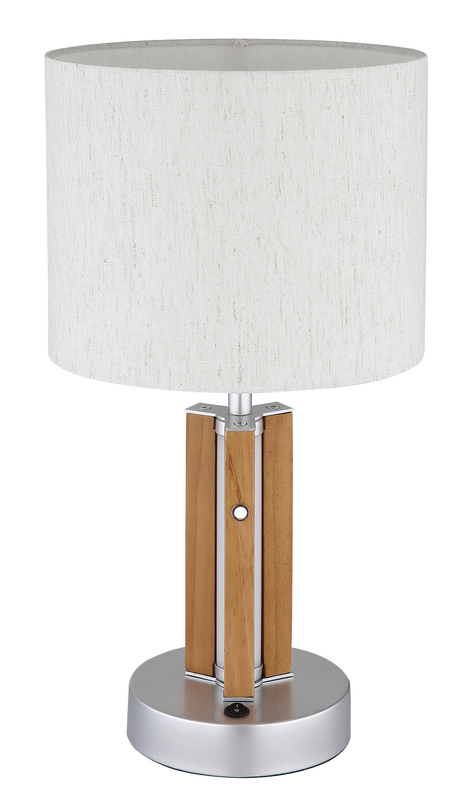 LED-TISCHLEUCHTE TAUGUS 25/45 cm   - Dunkelbraun/Naturfarben, Design, Holz/Kunststoff (25/45cm)