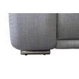 ECKSOFA Grau Struktur  - Chromfarben/Grau, KONVENTIONELL, Textil/Metall (310/280cm) - Carryhome