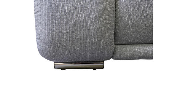 ECKSOFA Grau Struktur - Chromfarben/Grau, KONVENTIONELL, Textil/Metall (310/280cm) - Carryhome