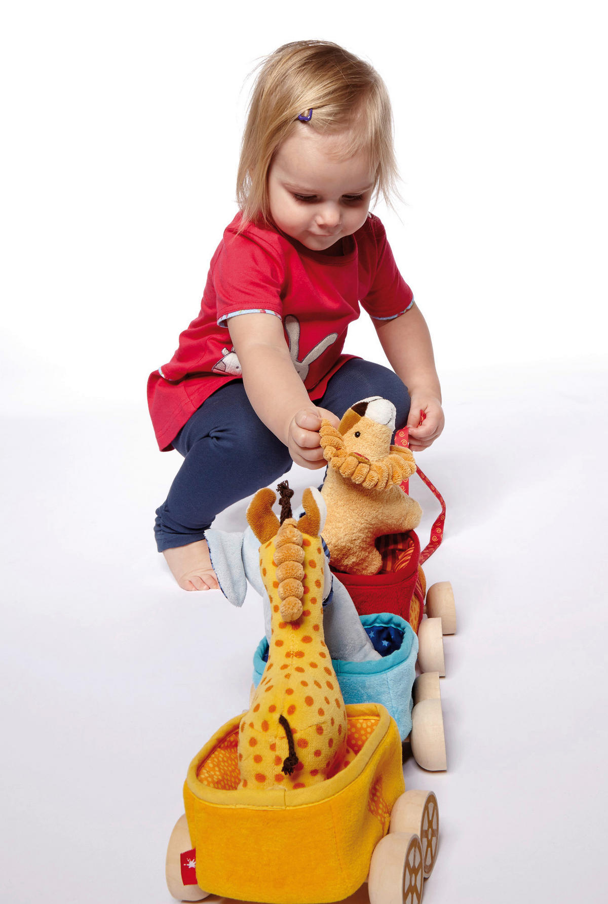 ZIEHFIGUR - Blau/Rot, Basics, Holz/Textil (45/25/14cm) - Sigikid